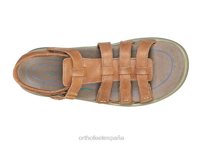 amalfi mujer Orthofeet 00DT9 camello sandalias