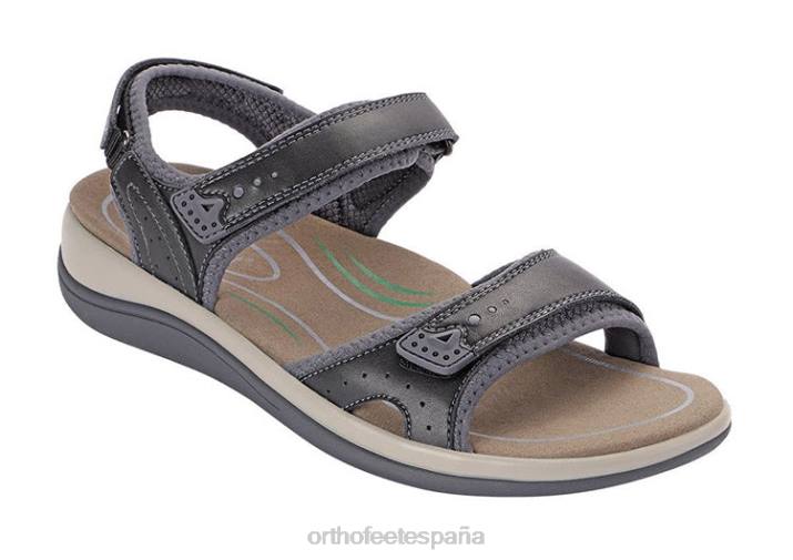 correa bidireccional malibu mujer Orthofeet 00DT16 negro sandalias