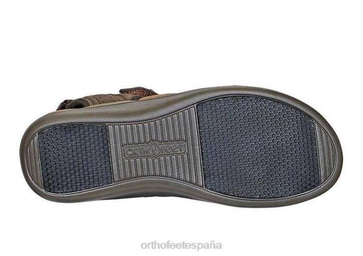 correa bidireccional malibu mujer Orthofeet 00DT19 marrón sandalias