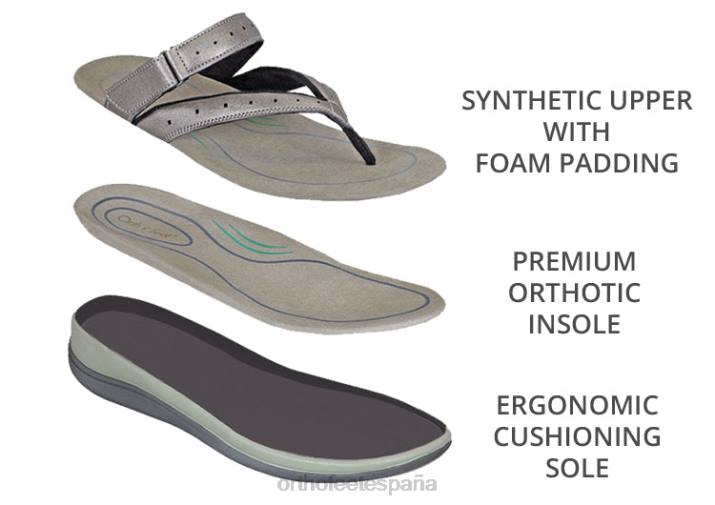 gayá mujer Orthofeet 00DT25 estaño sandalias