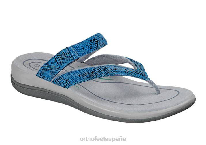 gayá mujer Orthofeet 00DT26 azul sandalias