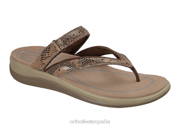 gayá mujer Orthofeet 00DT27 marrón sandalias