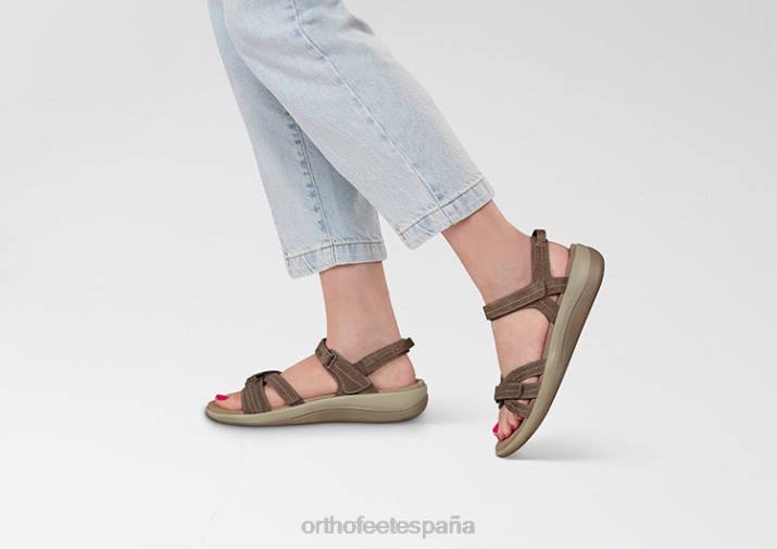 hidra mujer Orthofeet 00DT6 marrón sandalias