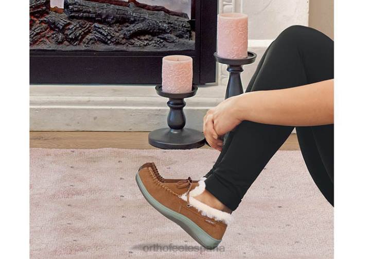 capri mujer Orthofeet 00DT116 camello zapatillas