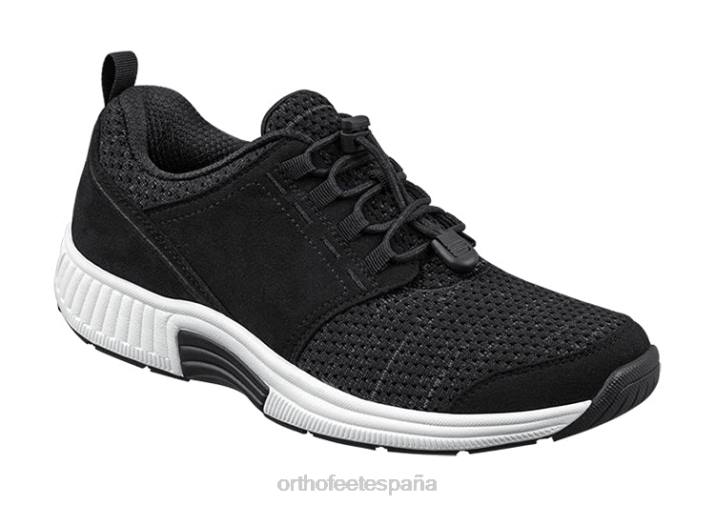 francis sin corbata mujer Orthofeet 00DT55 negro zapatillas