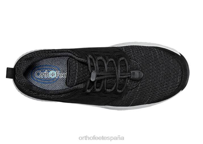 francis sin corbata mujer Orthofeet 00DT55 negro zapatillas