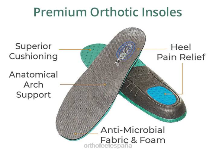 kita manos libres mujer Orthofeet 00DT42 negro zapatillas