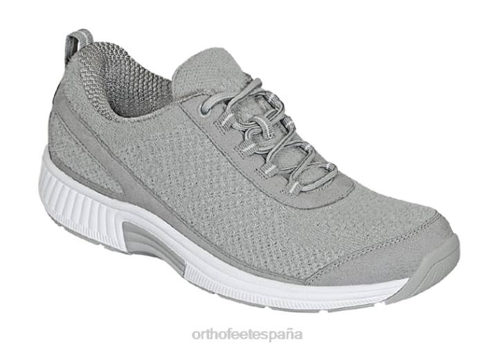 lana de coral mujer Orthofeet 00DT51 gris zapatillas