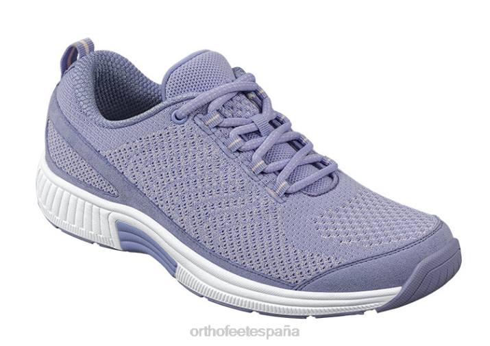 punto coralino elástico mujer Orthofeet 00DT45 lavanda zapatillas