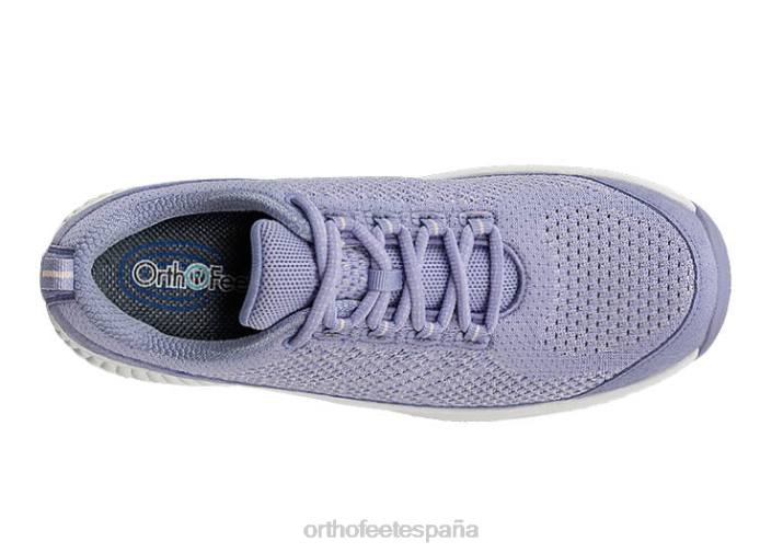 punto coralino elástico mujer Orthofeet 00DT45 lavanda zapatillas
