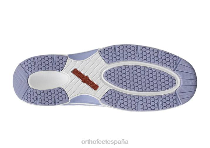 punto coralino elástico mujer Orthofeet 00DT45 lavanda zapatillas