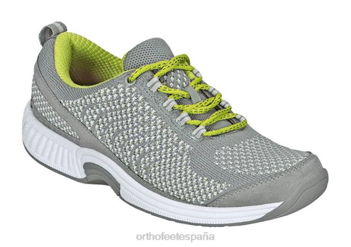 punto coralino elástico mujer Orthofeet 00DT52 gris zapatillas