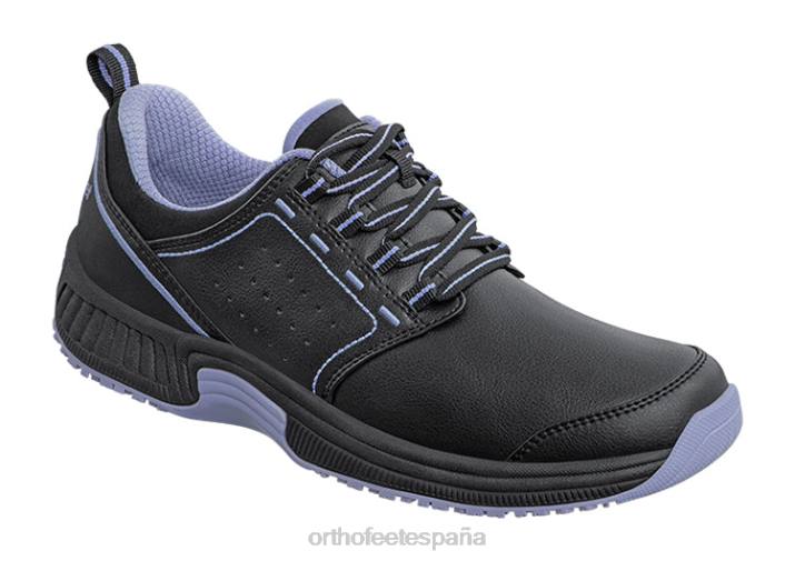 talya antideslizante mujer Orthofeet 00DT61 negro zapatos medicos