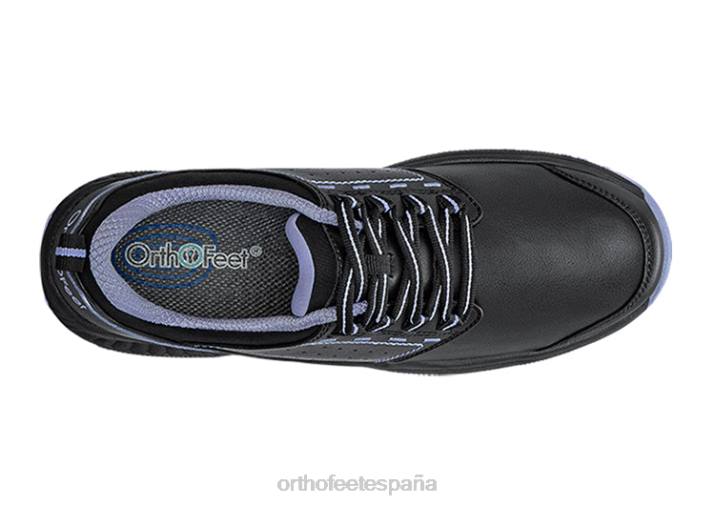 talya antideslizante mujer Orthofeet 00DT61 negro zapatos medicos
